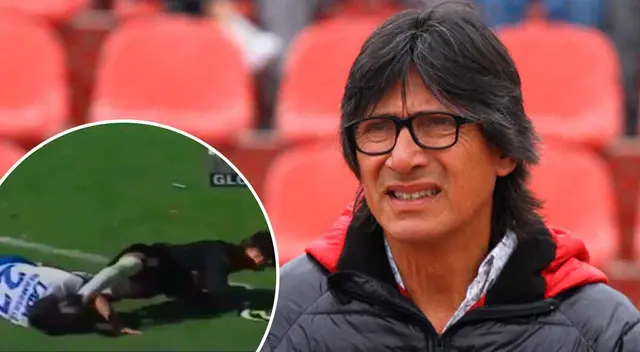 Ángel Comizzo tendencia por patada cuando era arquero. Ángel Comizzo tendencia por patada cuando era arquero.