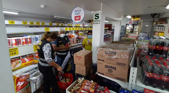 PNP realizó intervención a local de tiendas Mass en San Miguel.