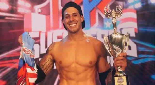 Hugo García utilizó su cuenta oficial de Instagram para mostrarse posando con este trofeo de la versión puertorriqueña de EEG.