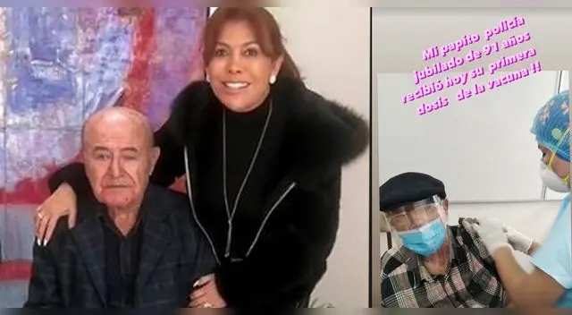 Magaly Medina reveló que su padre fue vacunado contra el coronavirus.