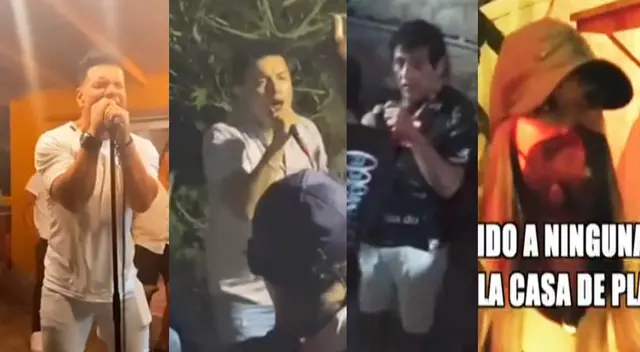 Tomate Barraza, Toño Centella, Leonard León y amiga de Sheyla Rojas en privaditos en plena pandemia. Tomate Barraza, Toño Centella, Leonard León y amiga de Sheyla Rojas en privaditos en plena pandemia.