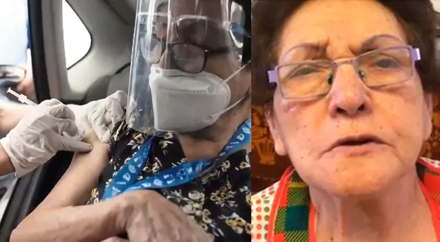Abuela Norma recibe vacuna contra el COVID-19