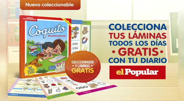 ¡Con Coquito es más fácil! Colecciona tus láminas desde el lunes 22 de marzo. ¡Con Coquito es más fácil! Colecciona tus láminas desde el lunes 22 de marzo.