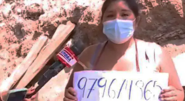 Madre de familia pide apoyo para comprar útiles escolares para los niños del asentamiento humano