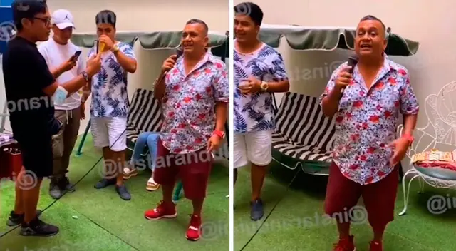 Tony Rosado anima 'privadito' sin mascarilla ni distanciamiento social.
