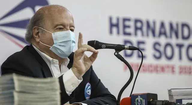Hernando de Soto se vacunó contra el coronavirus el 1 y 22 de marzo en Estados Unidos. Hernando de Soto se vacunó contra el coronavirus el 1 y 22 de marzo en Estados Unidos.