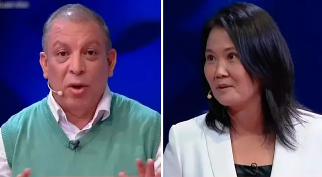 Marco Arana confronta a Keiko Fujimori en debate presidencial.