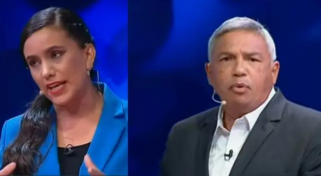 Alberto Beingolea a Verónika Mendoza y George Forsyth. Alberto Beingolea a Verónika Mendoza y George Forsyth.