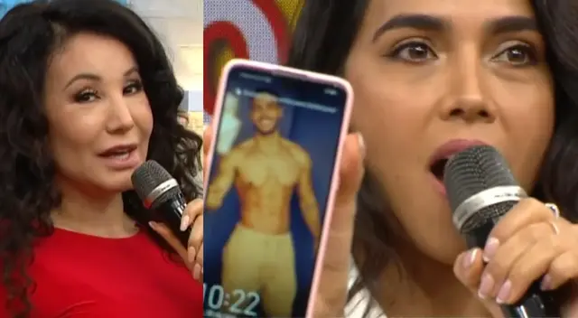 América Hoy reveló que Janet Barboza lanza siempre piropos a Mario Irivarren, y Ethel Pozo mostró su celular, sin esperar qué encontraría. América Hoy reveló que Janet Barboza lanza siempre piropos a Mario Irivarren, y Ethel Pozo mostró su celular, sin esperar qué encontraría.