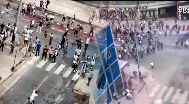 Batalla campal en Matute. Batalla campal en Matute.