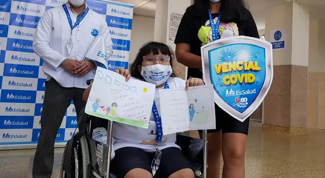 Valeska entregó dibujos de agradecimiento a las enfermeras de UCI tras superar al coronavirus.