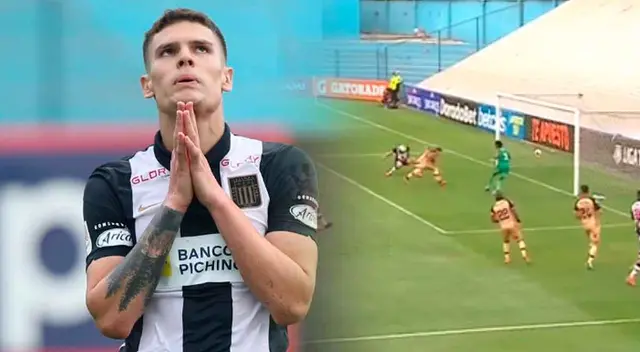 Sebastián Gonzáles Zela falló una clara posibilidad de gol.