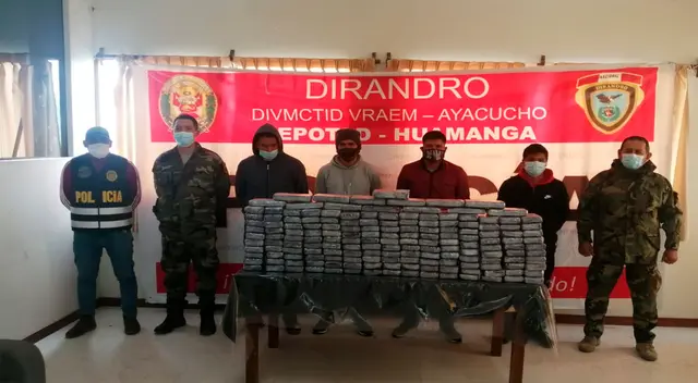 Los detenidos y la droga