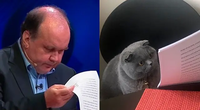 Lopez Aliaga fue duramente criticado en las redes sociales por permanecer leyendo durante el debate.