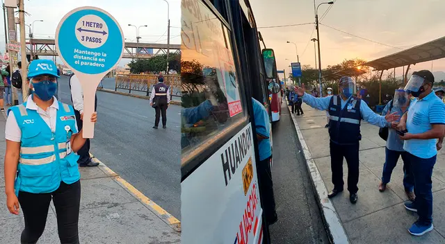 ATU supervisa transporte urbano en puente Acho para verificar restricciones de nueva cuarentena.