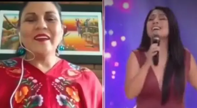 Tula Rodríguez y Dina Páucar conmueven al cantar a dúo Tula Rodríguez y Dina Páucar conmueven al cantar a dúo