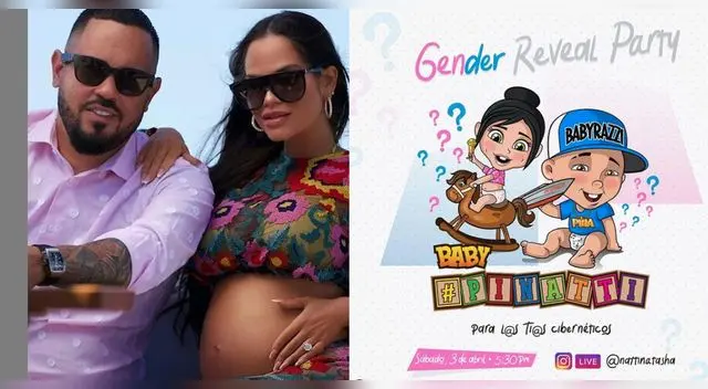 Natti Natasha y Raphy Pina revelarán el sexo de su bebé junto a sus seguidores.