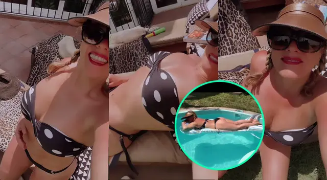 La conductora Johanna San Miguel se mostró feliz en bikini recibiendo rayos del sol mientras disfrutaba del Viernes Santo.