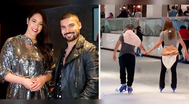 Karen Schwarz y Ezio Oliva disfrutan de sus vacaciones familiares.