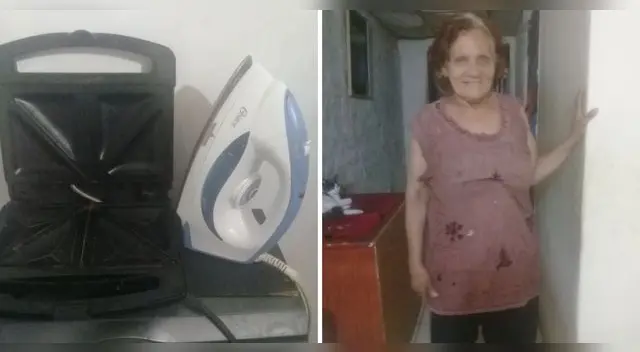 Mirza Paz estaba ofreciendo su plancha de ropa y su tostador de pan para poder comprar comida.