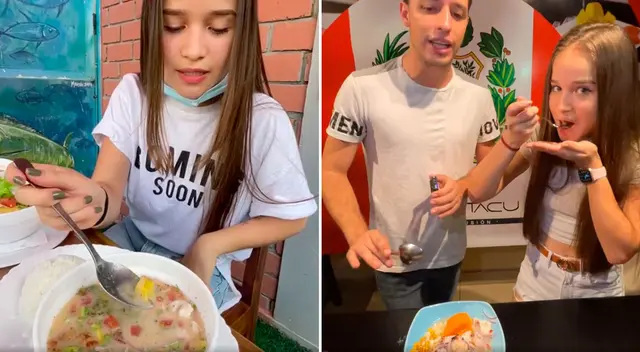 La influencer demostró la correcta preparación del ceviche peruano.