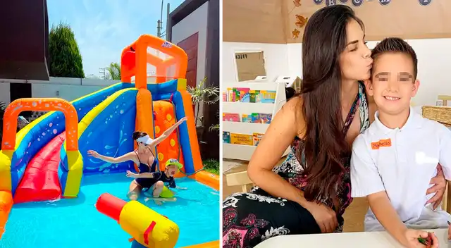 Sully Saenz emocionada por el cumpleaños número 7 de su hijo.