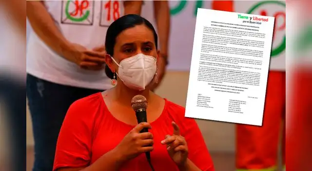 Verónika Mendoza recibe respaldo de grupo ecologista por medio de comunicado.