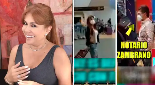 Magaly Medina tras ampay con Alfredo Zambrano en aeropuerto: