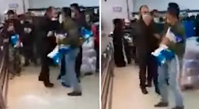 Personas se pelean por azúcar.