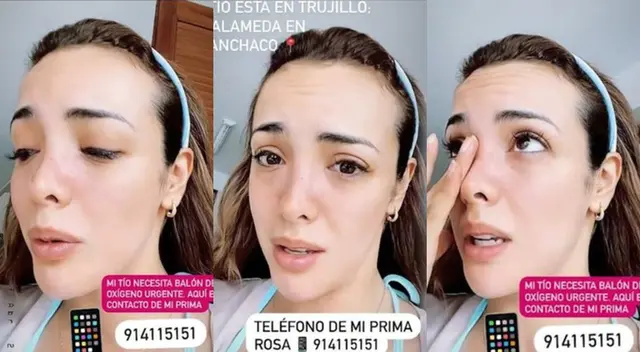 La modelo Rosángela Espinoza se quebró al pedir ayuda para su familiar que vive en Trujillo, y entre lágrimas, dejó el número para poder apoyarla. La modelo Rosángela Espinoza se quebró al pedir ayuda para su familiar que vive en Trujillo, y entre lágrimas, dejó el número para poder apoyarla.