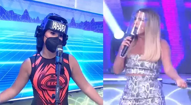 Johanna San Miguel reclama a Yahaira Plasencia en EEG. Johanna San Miguel reclama a Yahaira Plasencia en EEG.