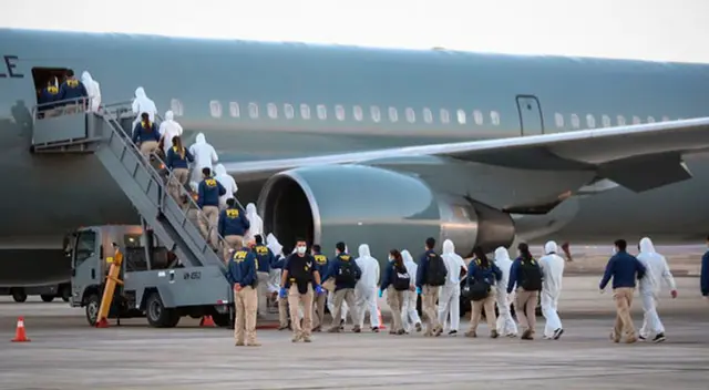El pasado 10 de febrero se concretó la primera salida masiva de migrantes, expulsados del país.