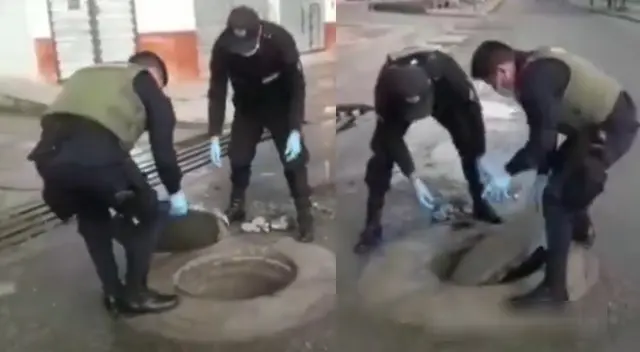 Peculiar video de los policías se viralizó en las redes sociales. Peculiar video de los policías se viralizó en las redes sociales.