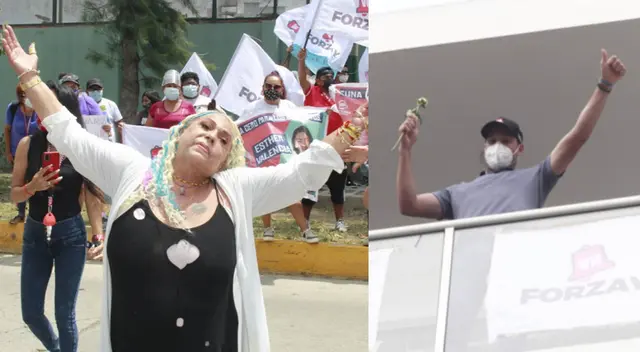 Lucía de la Cruz lleva serenata a George Forsyth: Lucía de la Cruz lleva serenata a George Forsyth: