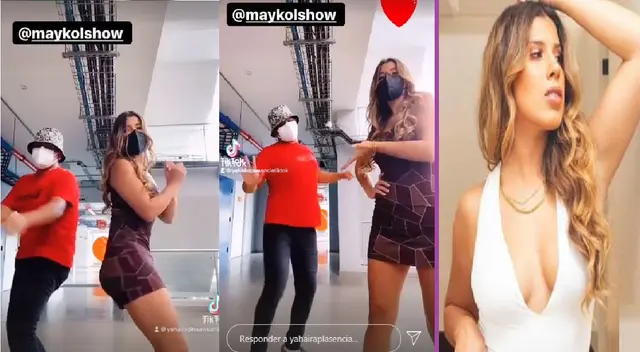 Yahaira Plasencia y Maykol Show bailan al ritmo del Totó.