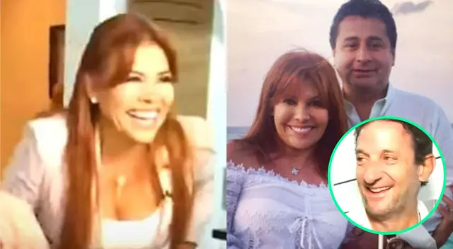 La conductora Magaly Medina realizaba su segmento Magaly in the house, cuando le mencionaron inesperadamente a su aún esposo, Alfredo Zambrano.