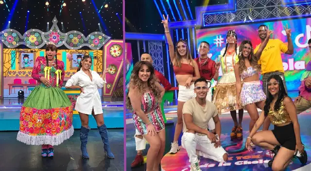 La cantante estuvo en  'El reventonazo de la Chola'  y admitió que disfruta de su soltería y realiza una vida social.