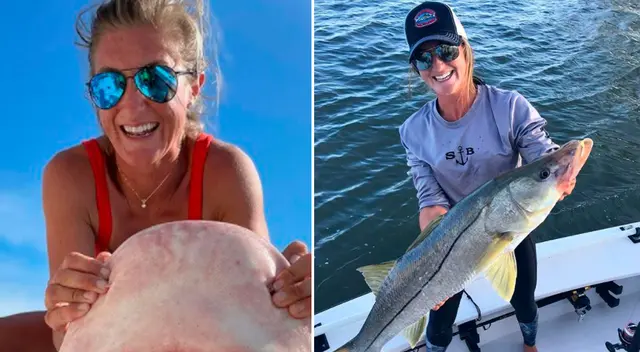 Indignación en redes sociales por mujer que mata a tiburones. Indignación en redes sociales por mujer que mata a tiburones.