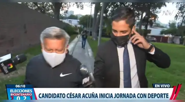 César acuña inicia jornada presidencial haciendo deporte. César acuña inicia jornada presidencial haciendo deporte.