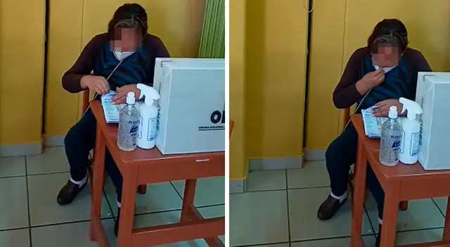 El insólito hecho del miembro de mesa quedó registrado en un video