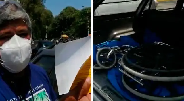 Esposo de la mujer nunca pensó que demorarían más de cinco horas para sufragar y menos toparse con una multa al salir del centro de votación.