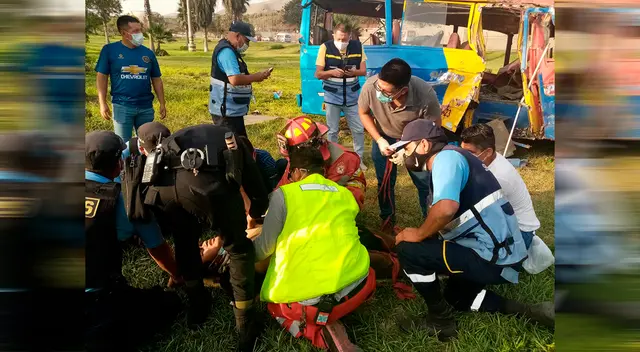 Accidente dejó 14 heridos, entre ellos menores de edad.