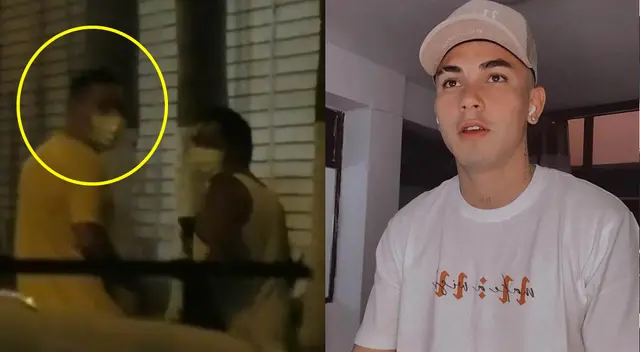 Jean Deza es captado bebiendo y fumando en la calle sin respetar protocolos de bioseguridad.