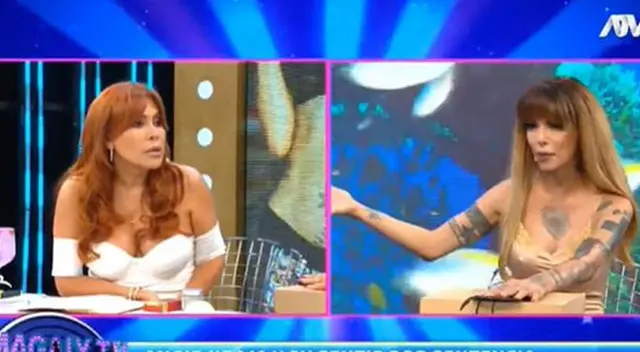Angie Jibaja y Magaly Medina tuvieron fuerte discusión en vivo. Angie Jibaja y Magaly Medina tuvieron fuerte discusión en vivo.