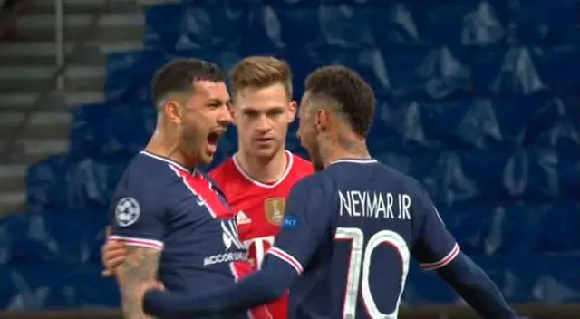 Neymar festeja en la cara de Kimmich y las críticas se fueron hacia él. Neymar festeja en la cara de Kimmich y las críticas se fueron hacia él.