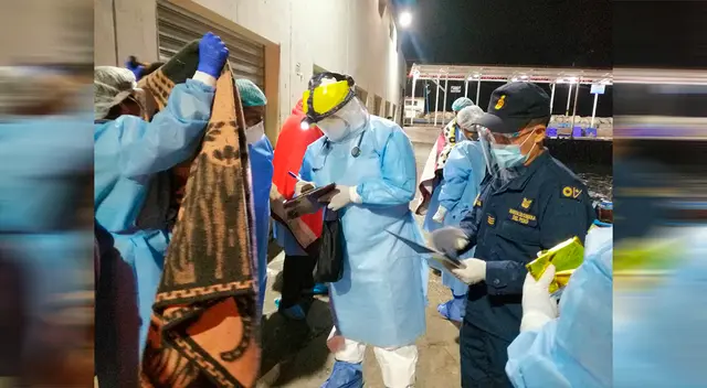 Los seis tripulantes fueron llevados a un hospital y monitorear su salud.