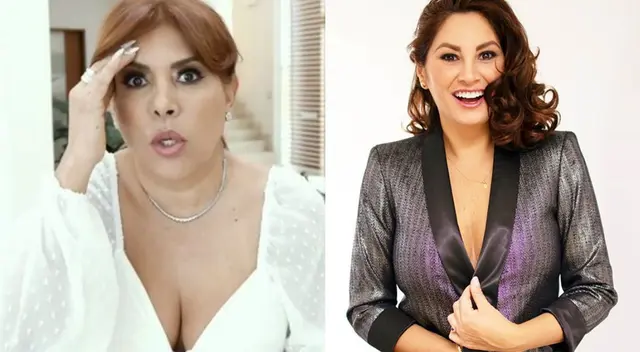 Magaly Medina le recuerda a Aneth Acosta su declaraciones discriminatorias.