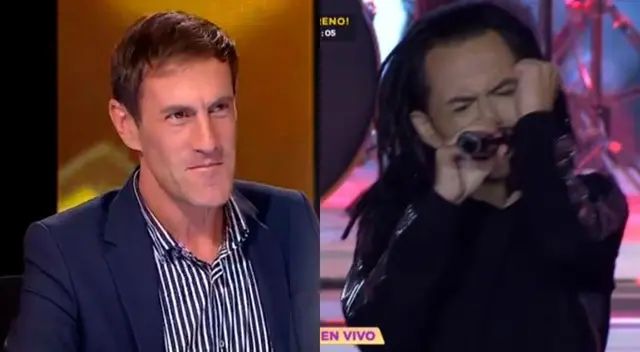 Tanto Mauri Stern, como Ángel López, no pudieron dejar de moverse al ritmo de su asombrosa imitación Tanto Mauri Stern, como Ángel López, no pudieron dejar de moverse al ritmo de su asombrosa imitación