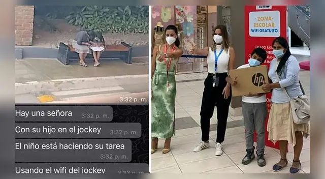 El niño fue invitado junto a su madre para inaugurar esta iniciativa social creada por el Jockey Plaza y fue premiado con un laptop. El niño fue invitado junto a su madre para inaugurar esta iniciativa social creada por el Jockey Plaza y fue premiado con un laptop.