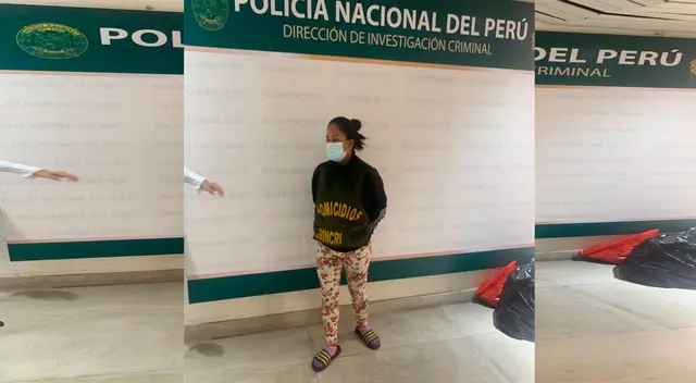 Mujer permanece investigada en la Dirincri